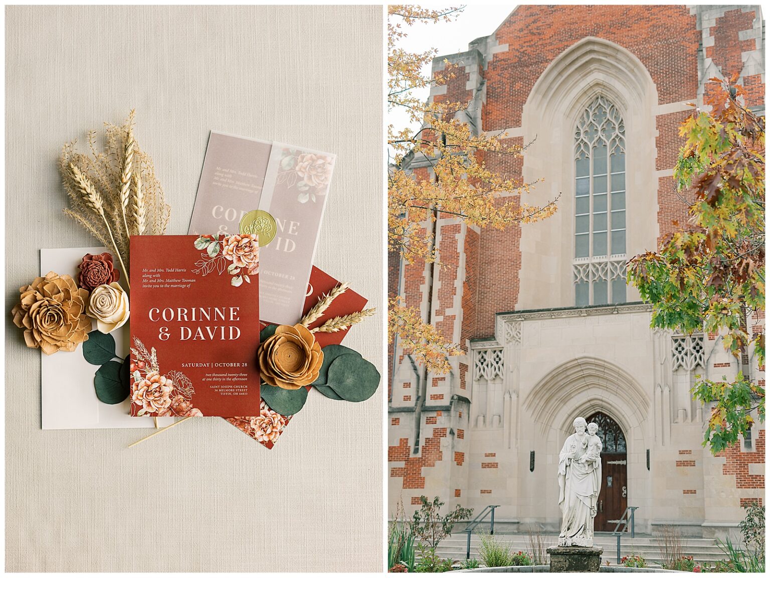 Rustic Fall Wedding at Meadowbrook Ballroom Amy Simkus Photography